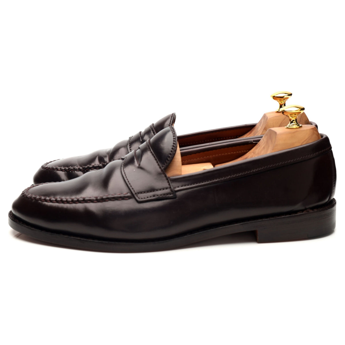 Drake&#39;s &#39;986&#39; Burgundy Cordovan Leather Loafers UK 11.5 US 12 D