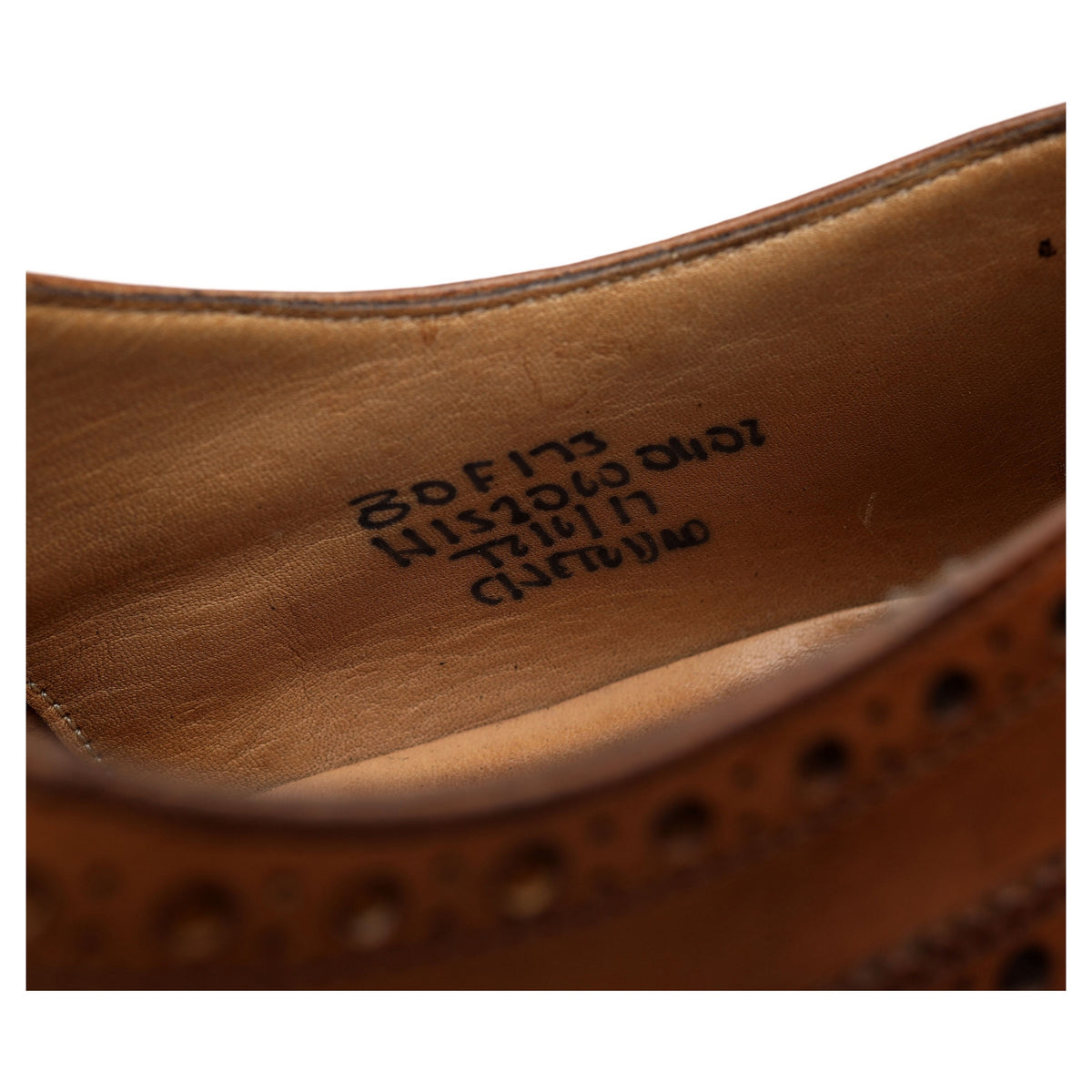 &#39;Chetwynd&#39; Brown Leather Oxford Brogues UK 8 F