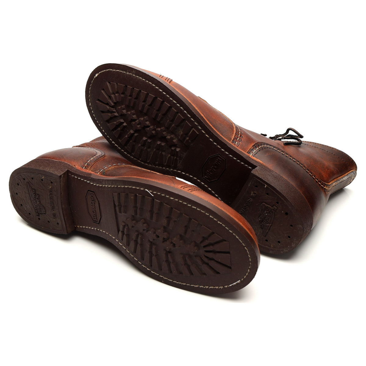&#39;8085&#39; Brown Leather Iron Ranger Boots UK 8 US 9 D