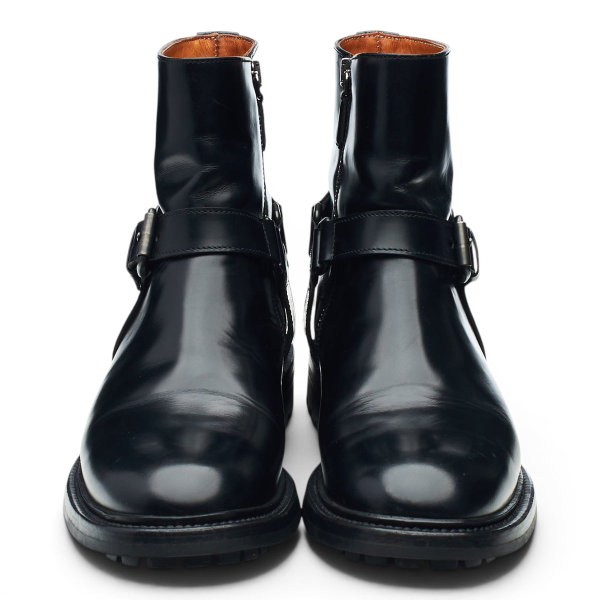 Women's 'Ashlyn' Black Leather Buckle Boots UK 5 EU 38