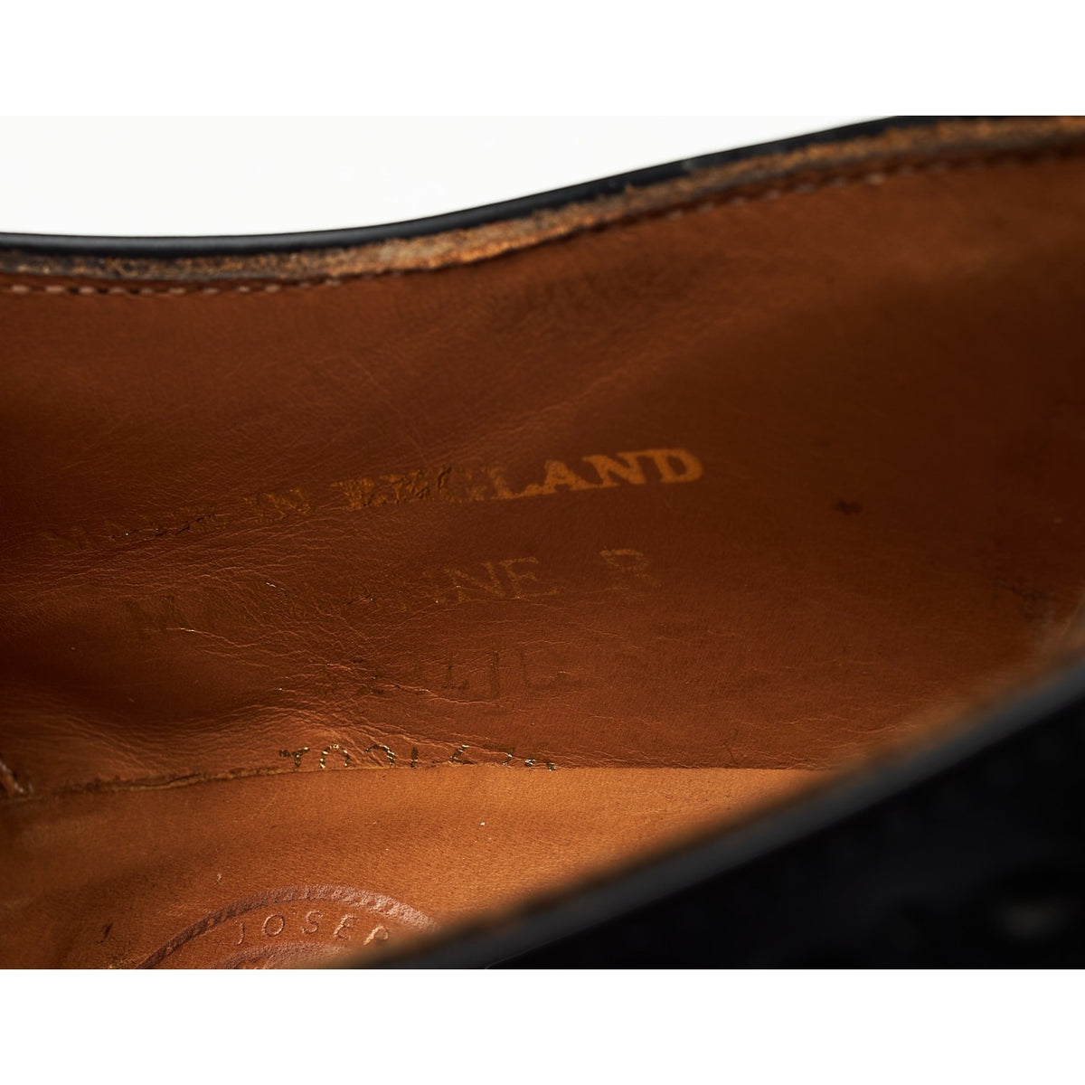 Women's 'Marianne' Black Leather Derby Brogues UK 4 D