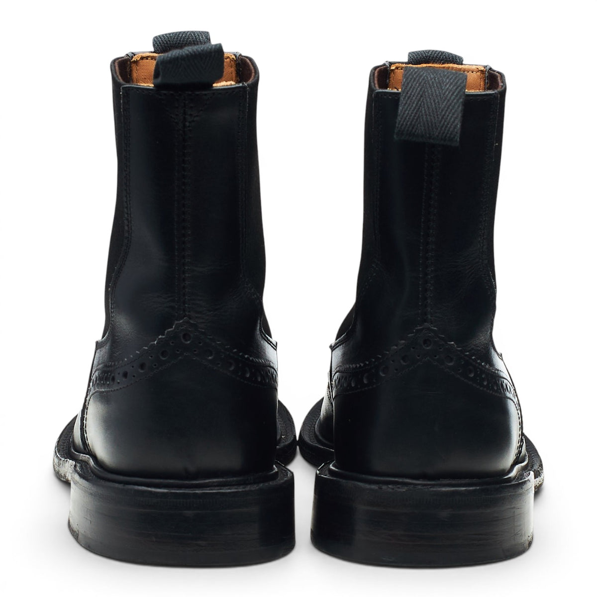 Women's 'Silvia' Black Leather Chelsea Boots UK 5