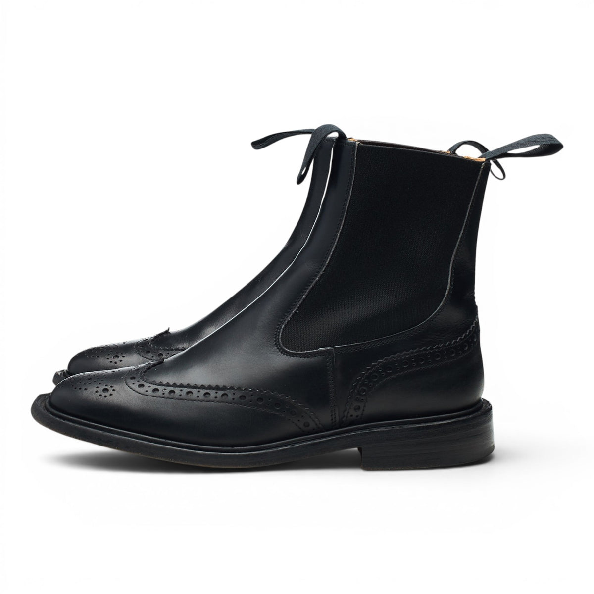Women's 'Silvia' Black Leather Chelsea Boots UK 5