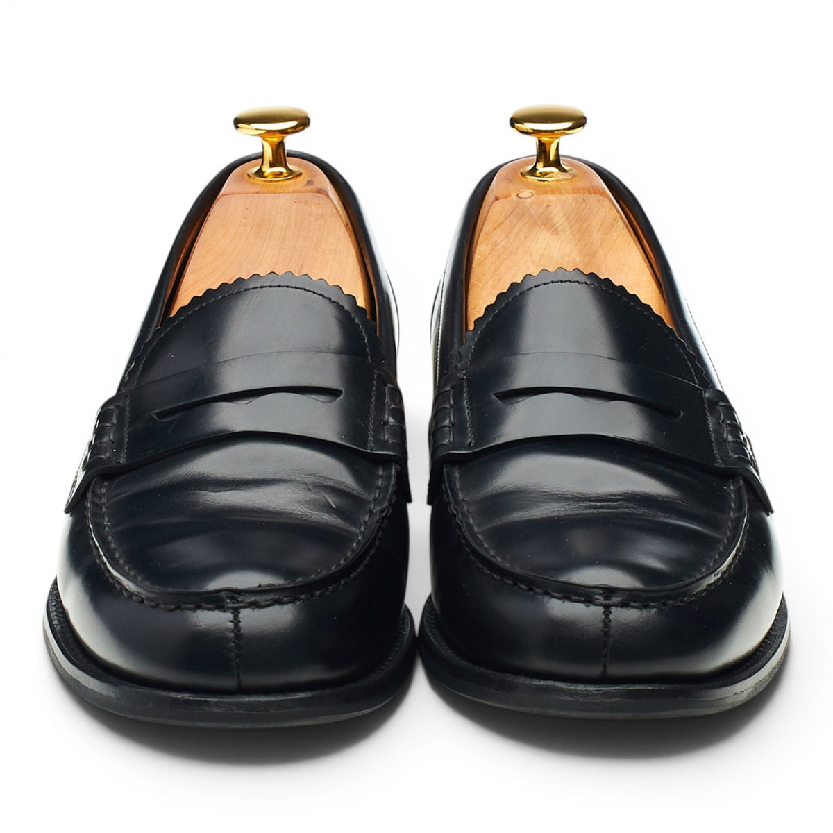 Women's 'Adelle' Black Leather Loafers UK 7 EU 40