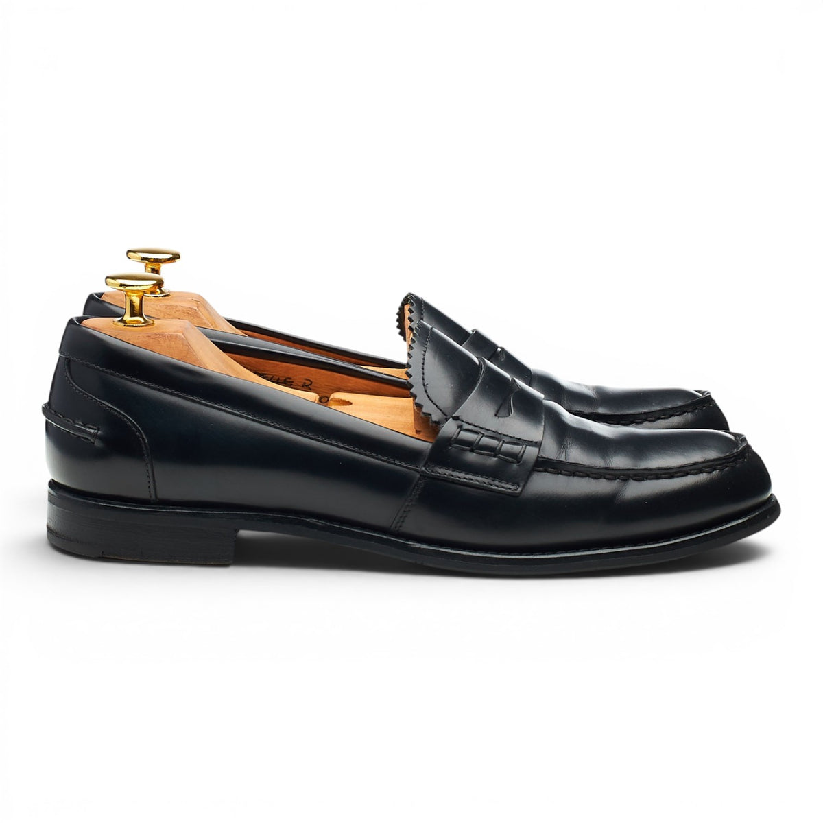 Women's 'Adelle' Black Leather Loafers UK 7 EU 40