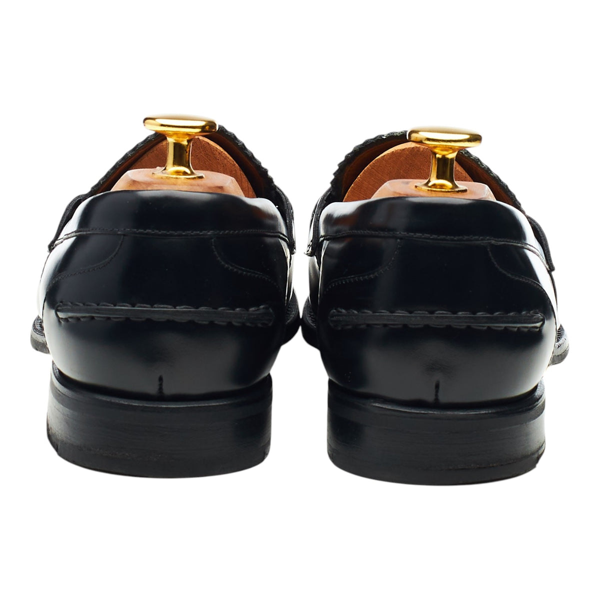 Women's 'Adelle' Black Leather Loafers UK 7 EU 40