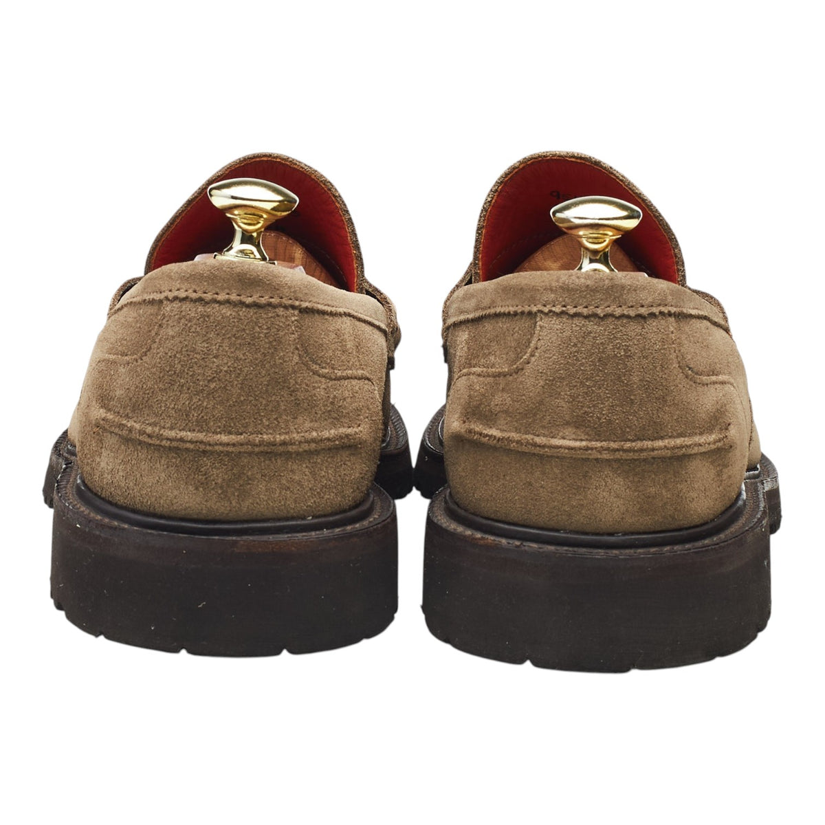 Women's 'Eva' Stone Suede Loafers UK 7.5