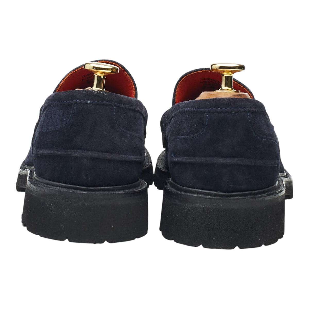 Women's 'Eva' Navy Blue Suede Loafers UK 3