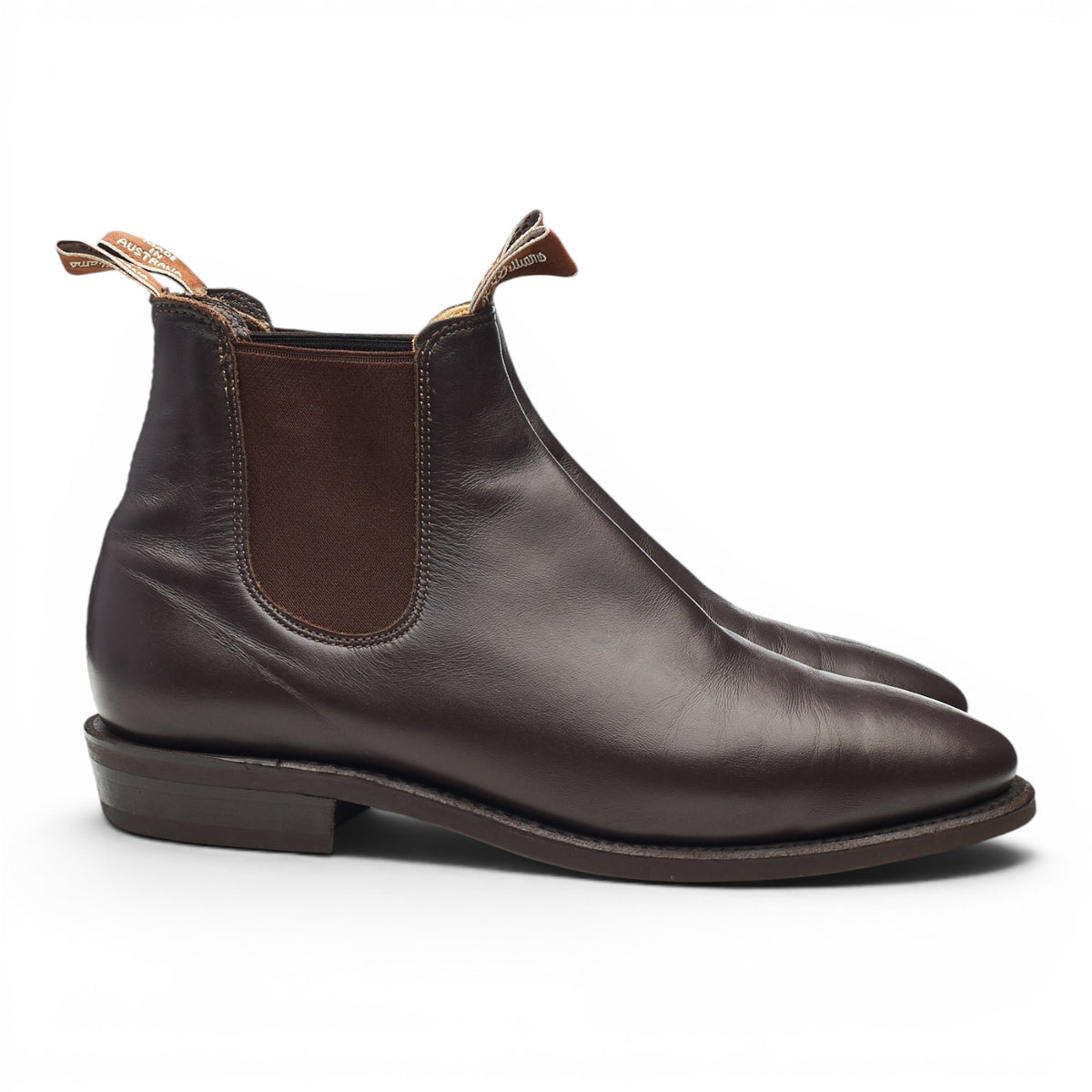 Women's 'Adelaide' Dark Brown Leather Chelsea Boots UK 6.5 US 9 D
