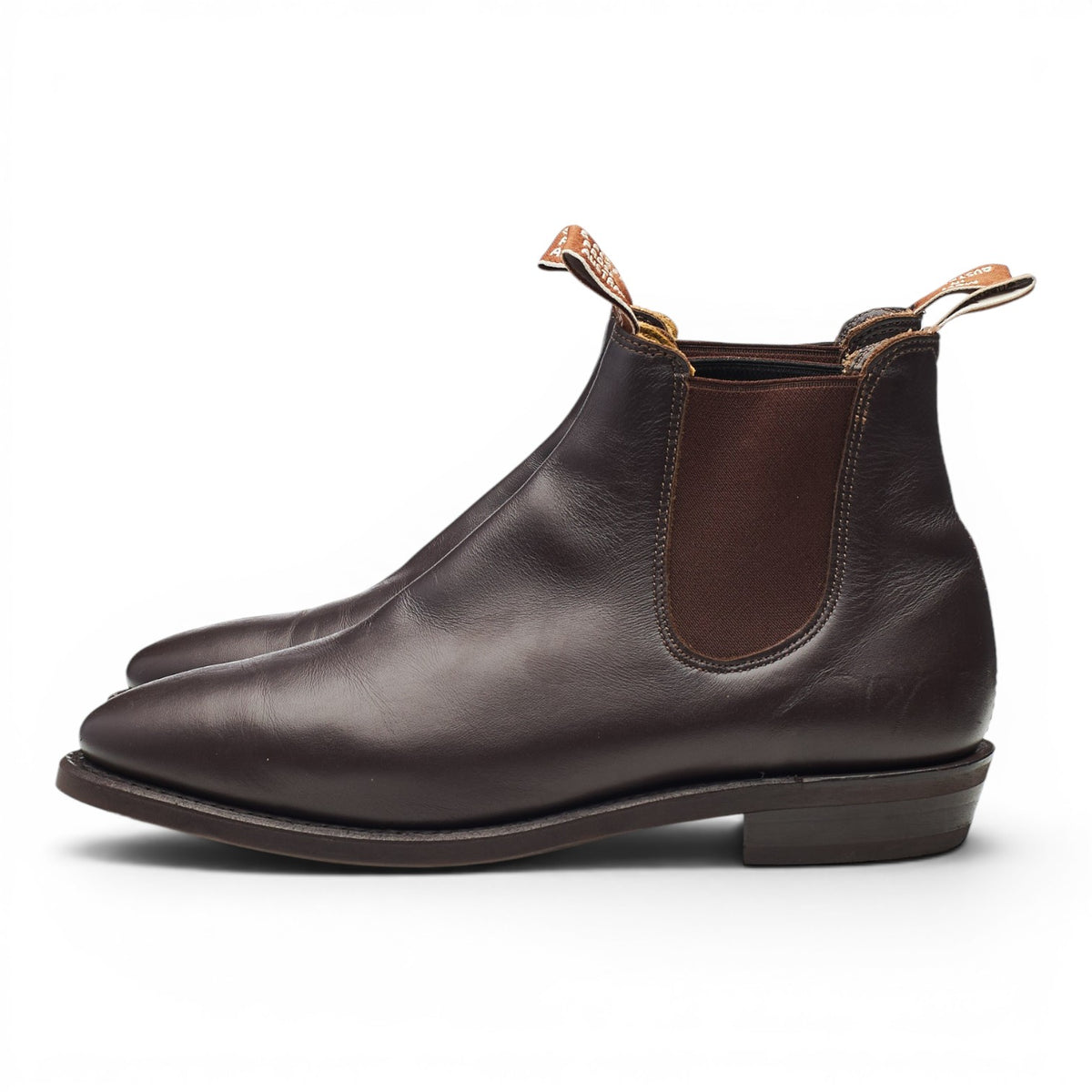Women's 'Adelaide' Dark Brown Leather Chelsea Boots UK 6.5 US 9 D