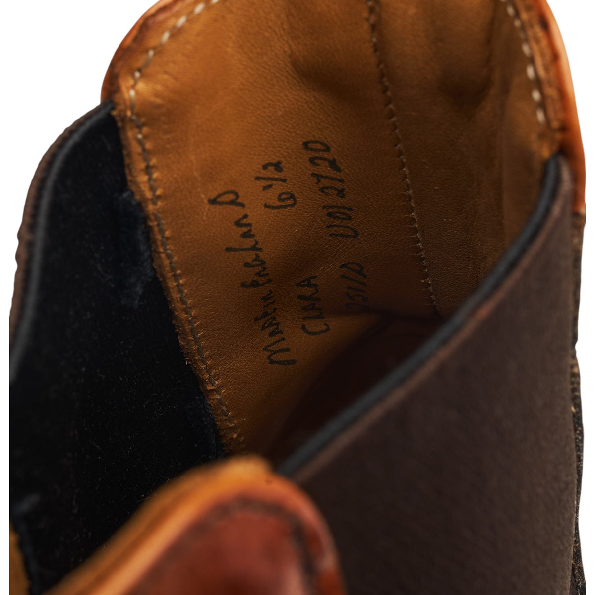 Women's 'Clara' Tan Brown Leather Chelsea Boots UK 6.5 D