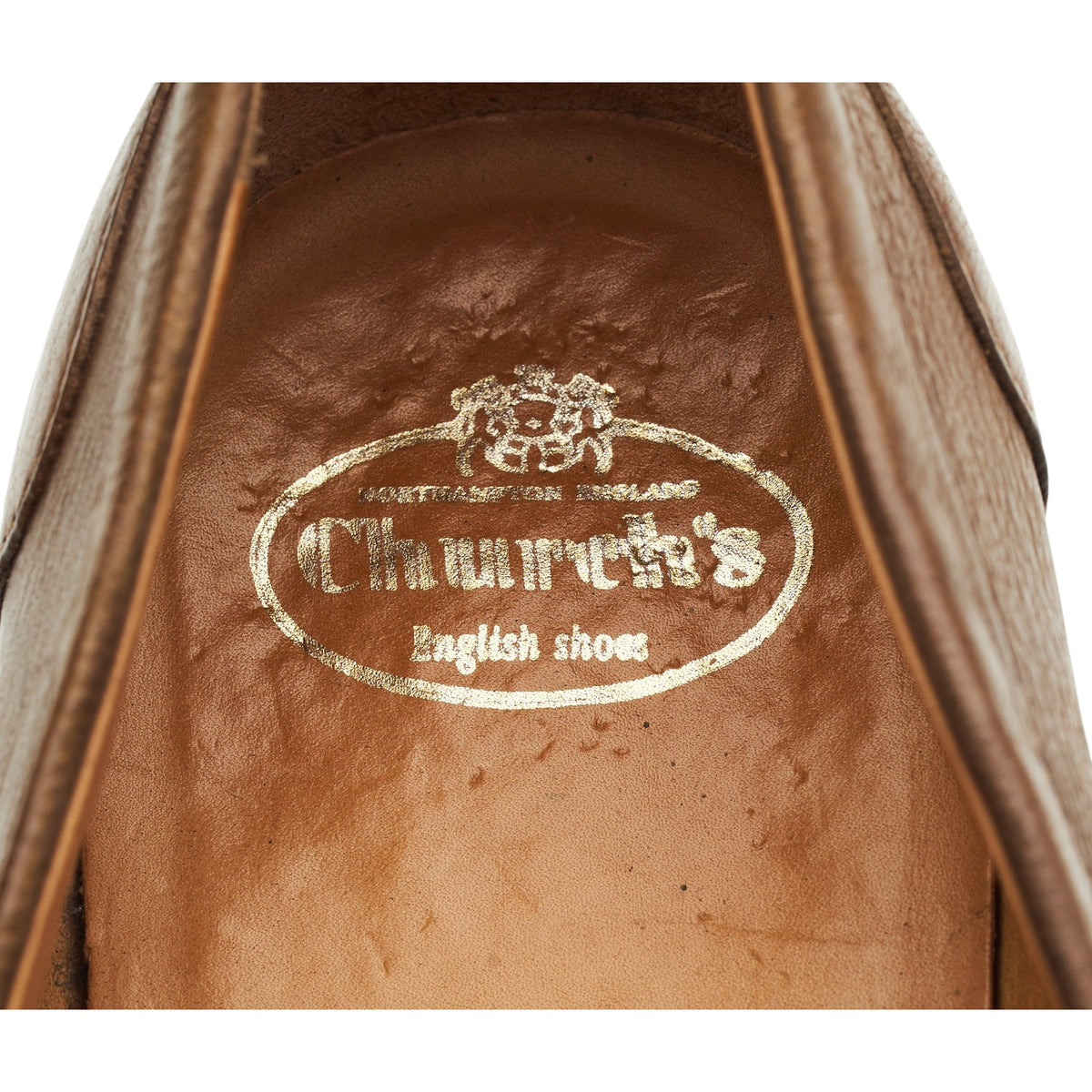 Women's 'Sally' Brown Leather Loafers UK 4.5 EU 37.5
