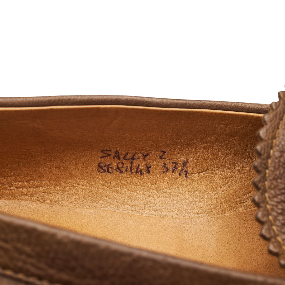 Women's 'Sally' Brown Leather Loafers UK 4.5 EU 37.5