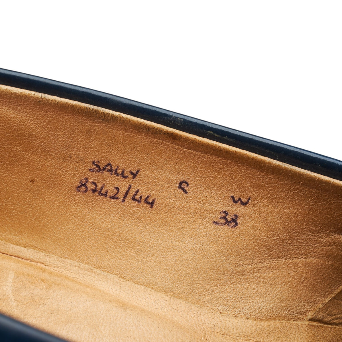 Women's 'Sally' Navy Blue Leather Loafers UK 5 EU 38