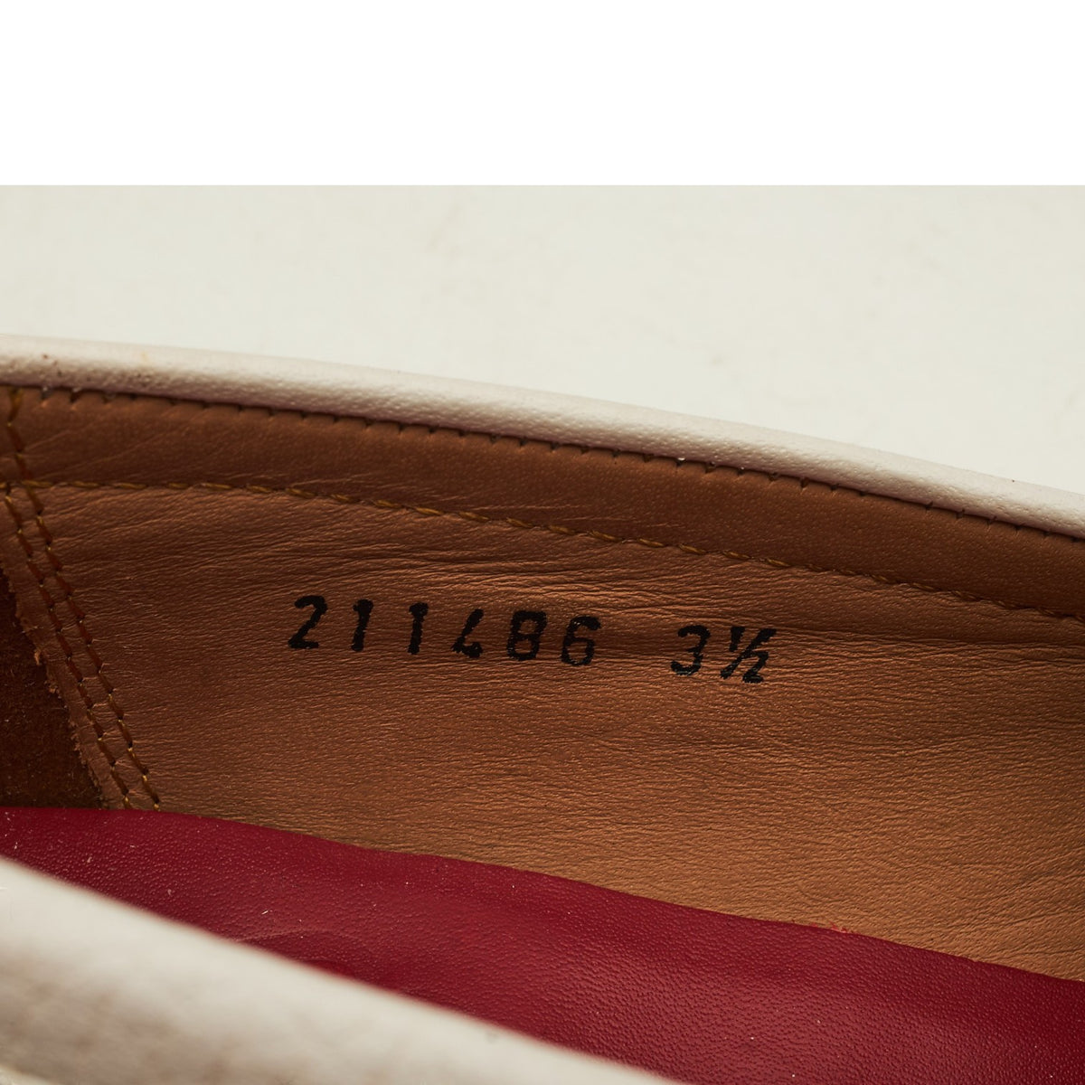 Women's 'Philippa' White Leather Loafers UK 3.5