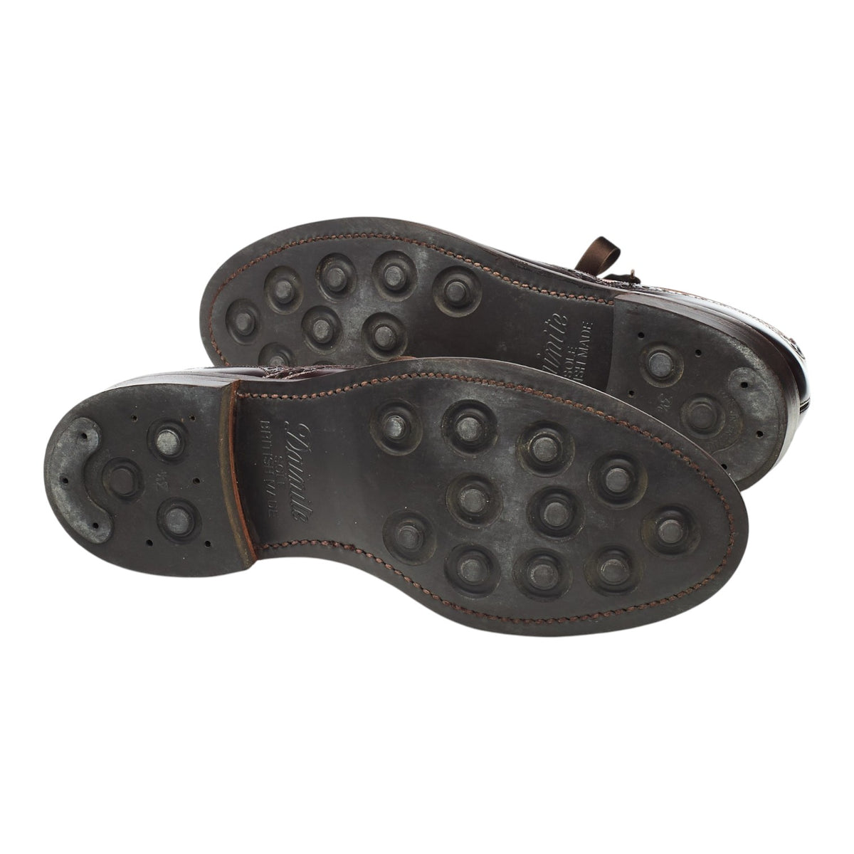 Women's 'Luna' Dark Brown / Tan Leather Derby Brogues UK 6 C
