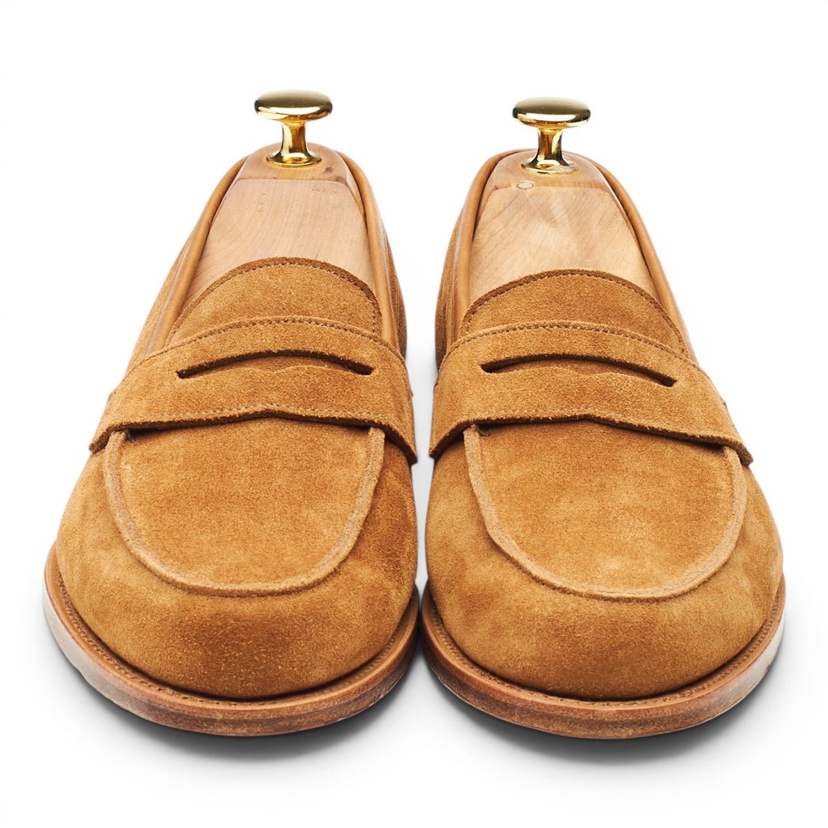 Women's 'Lilou' Tan Brown Suede Loafers UK 5.5 D