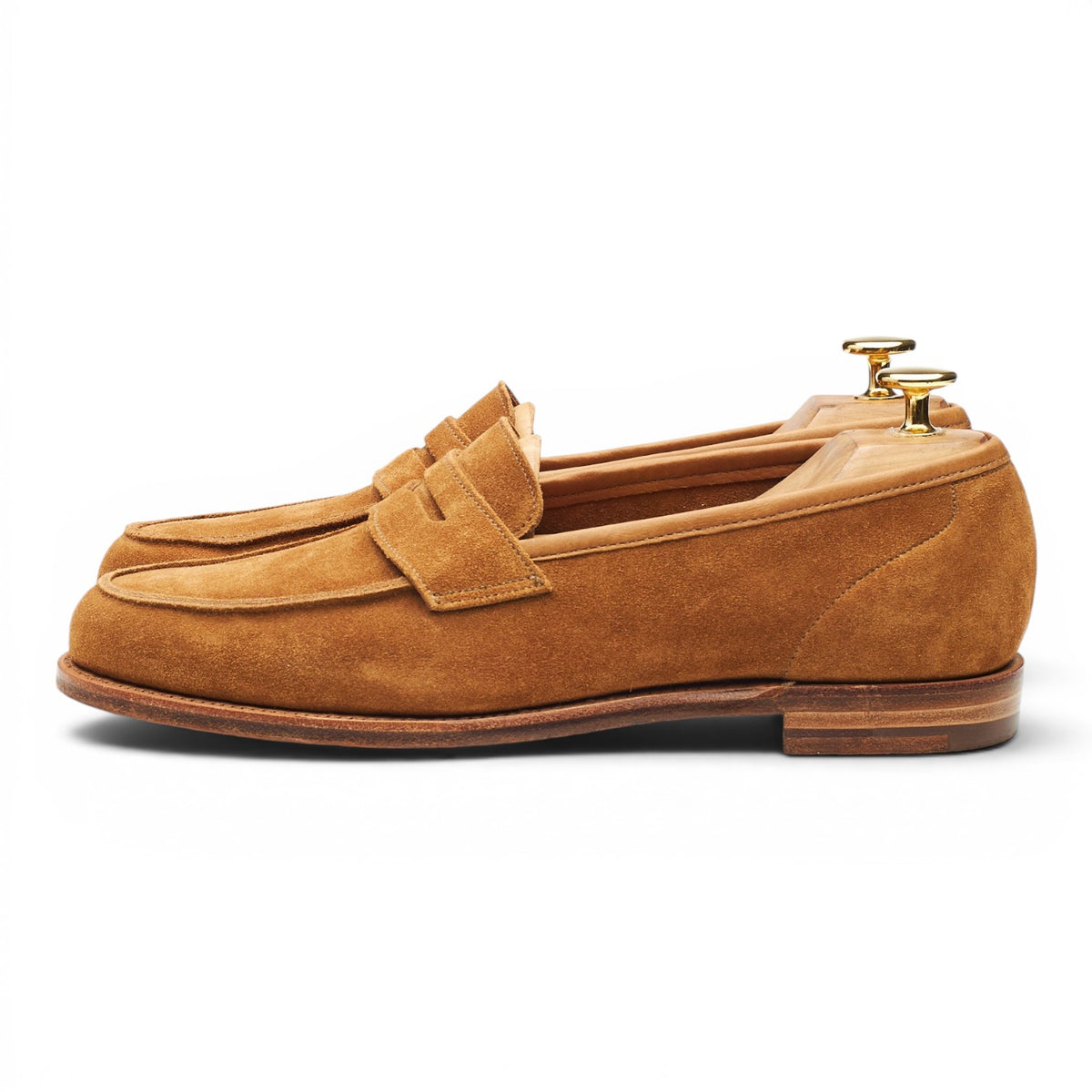 Women's 'Lilou' Tan Brown Suede Loafers UK 5.5 D
