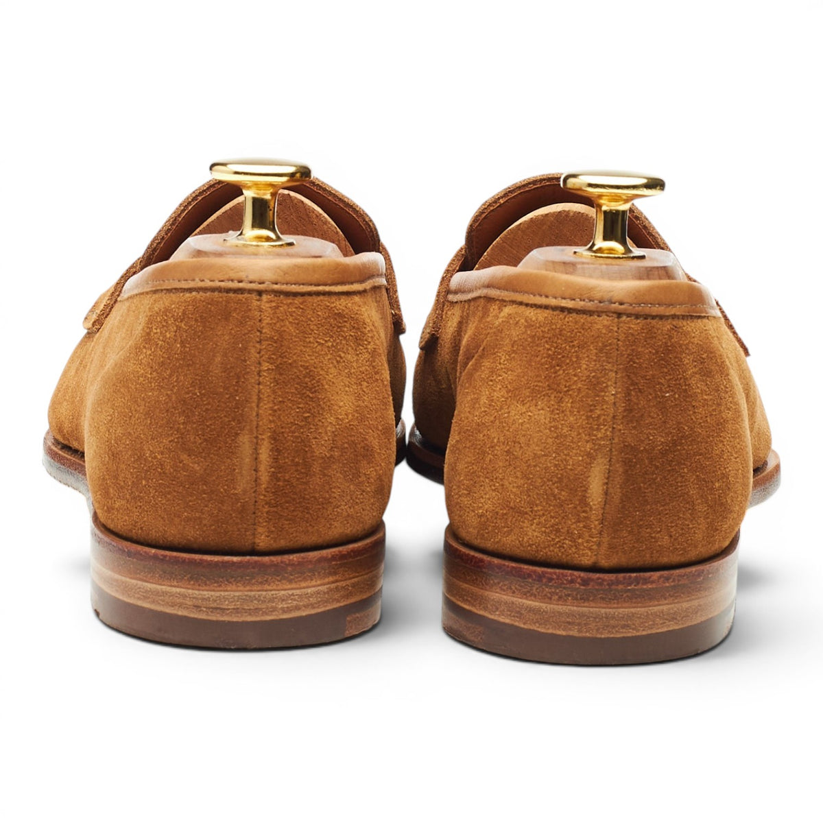 Women's 'Lilou' Tan Brown Suede Loafers UK 5.5 D