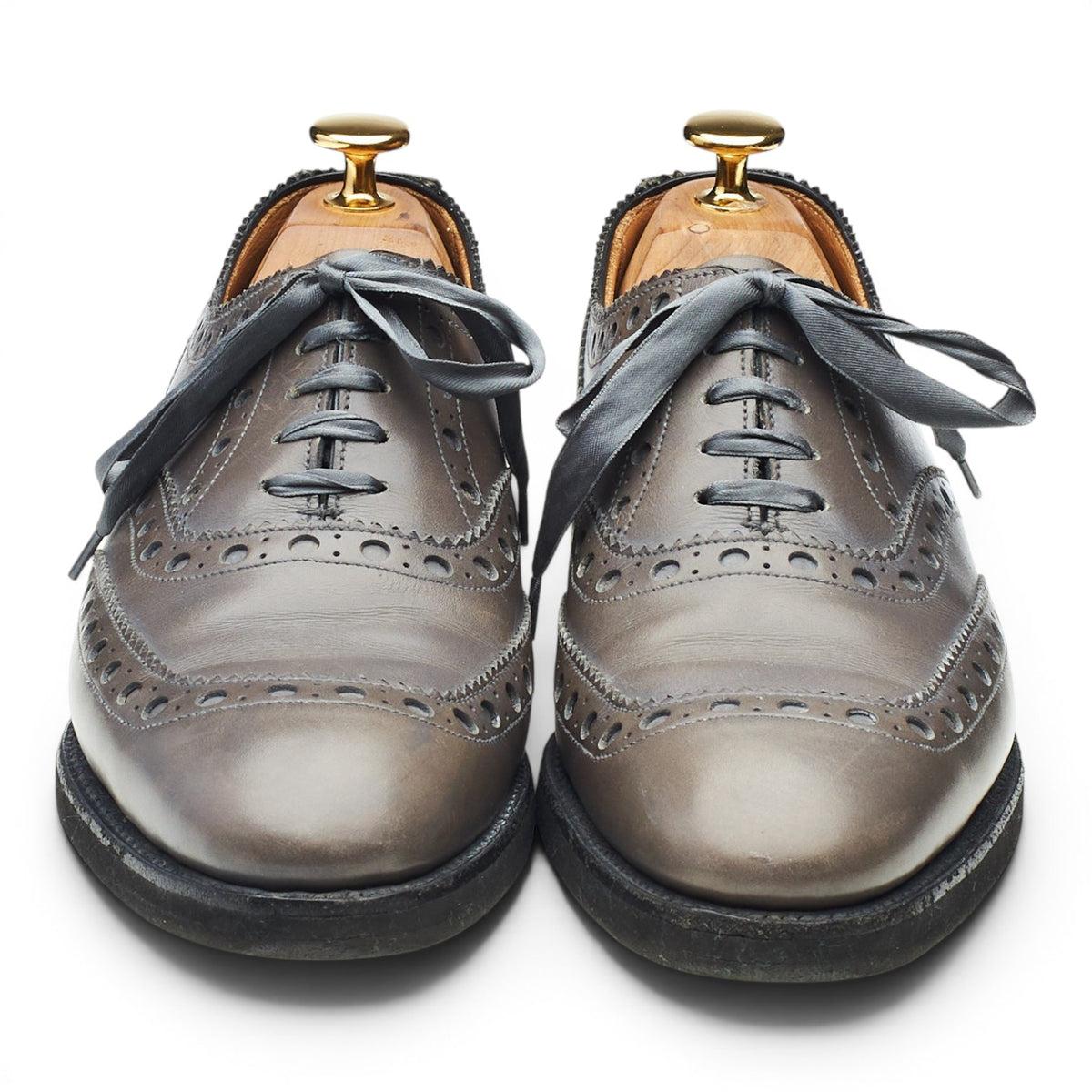 Women's 'Anna' Grey Leather Oxford Brogues UK 6 C