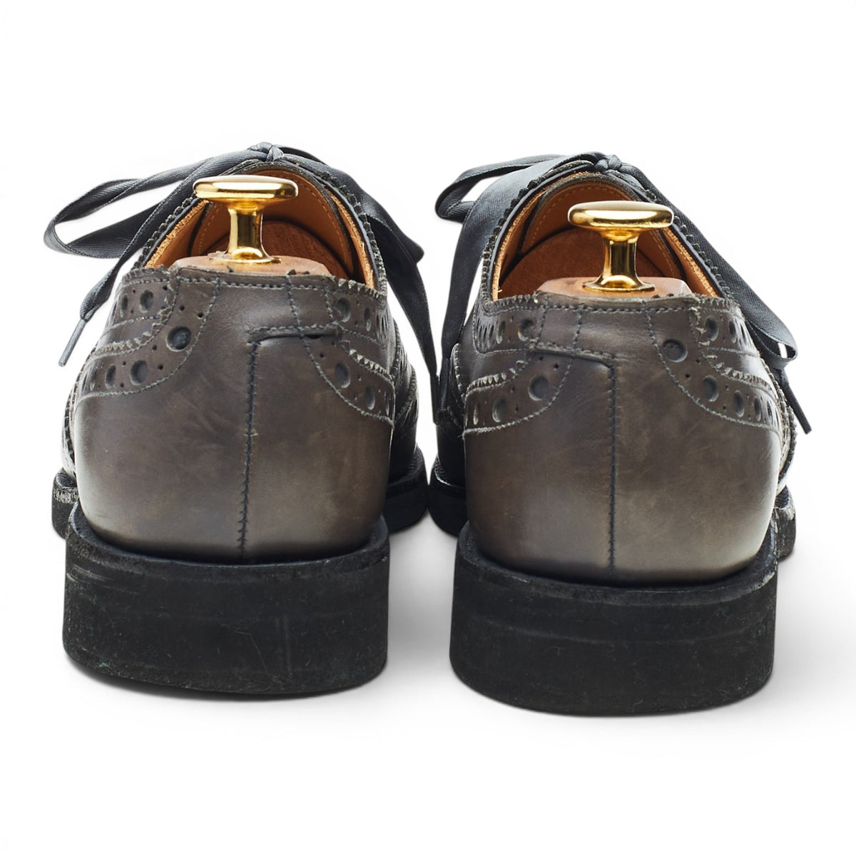 Women's 'Anna' Grey Leather Oxford Brogues UK 6 C