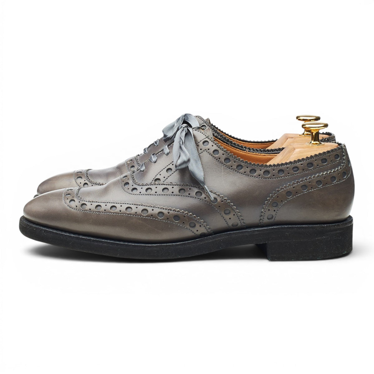 Women's 'Anna' Grey Leather Oxford Brogues UK 6 C