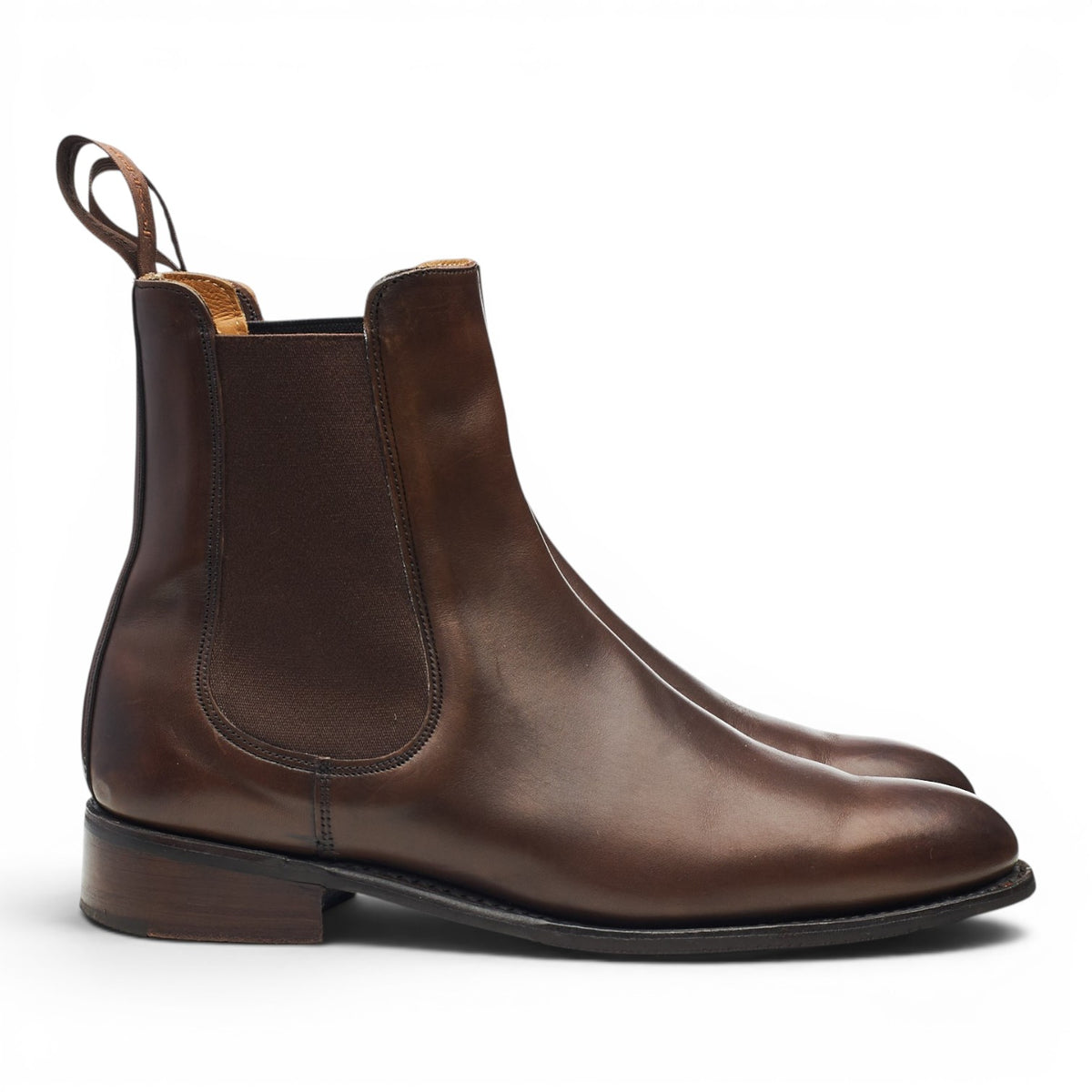 Women's 'Avril' Dark Brown Leather Chelsea Boots UK 7.5 D