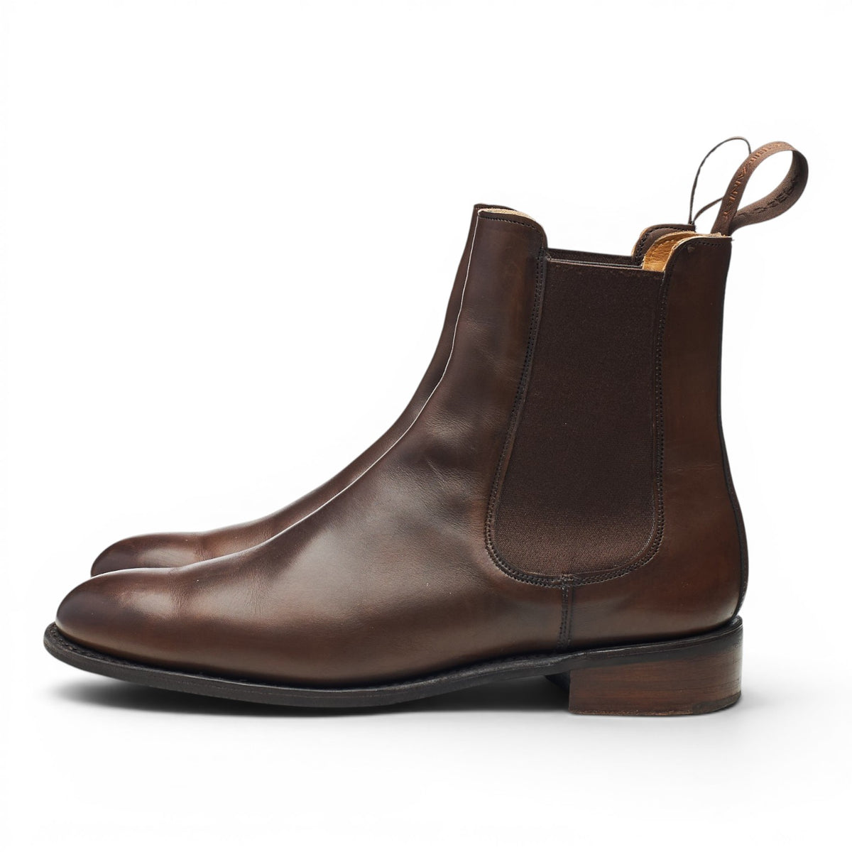 Women's 'Avril' Dark Brown Leather Chelsea Boots UK 7.5 D