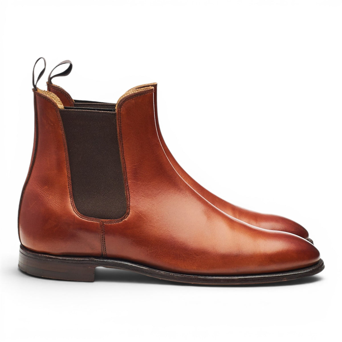 Women's 'Bonnie' Tan Brown Leather Chelsea Boots UK 4 C
