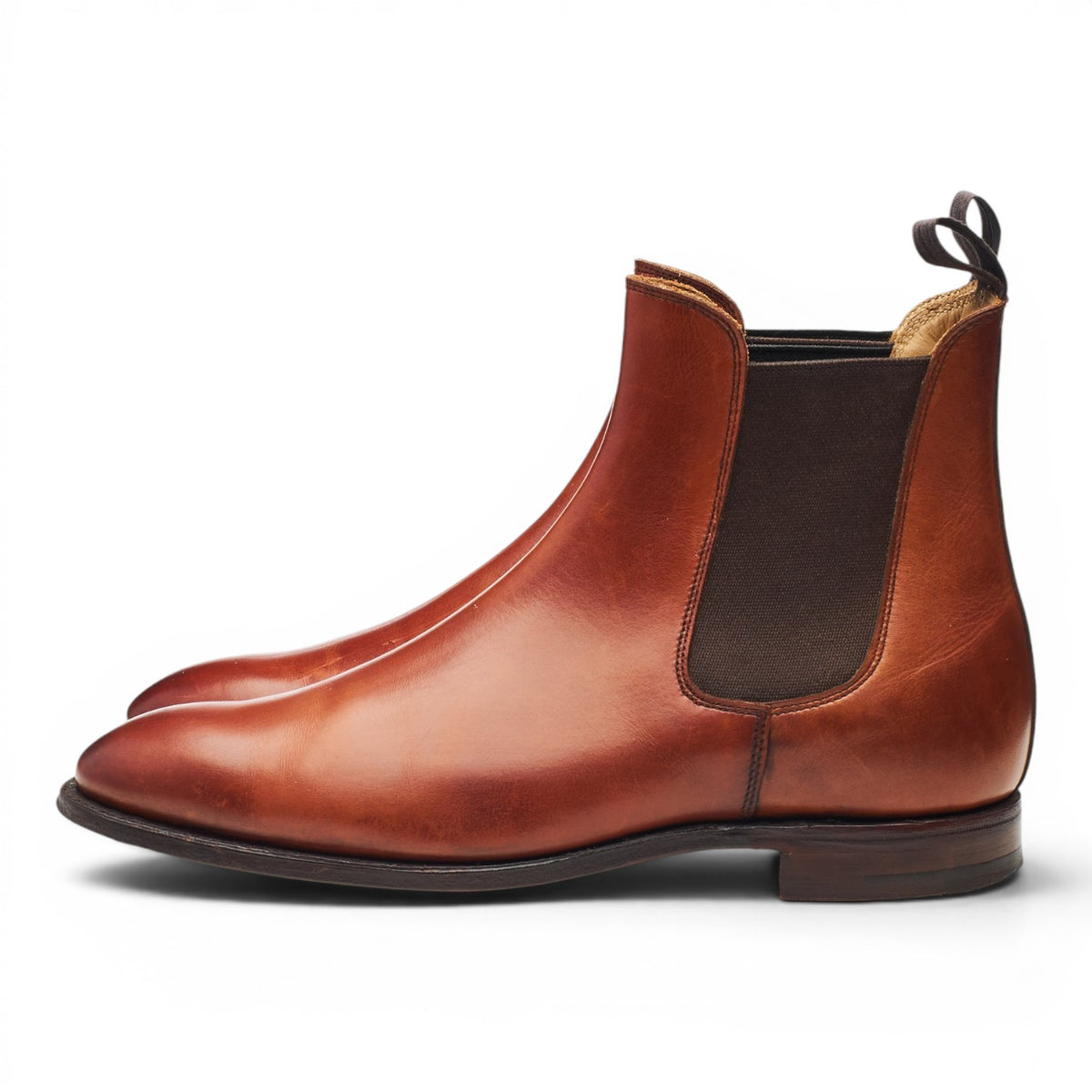 Women's 'Bonnie' Tan Brown Leather Chelsea Boots UK 4 C