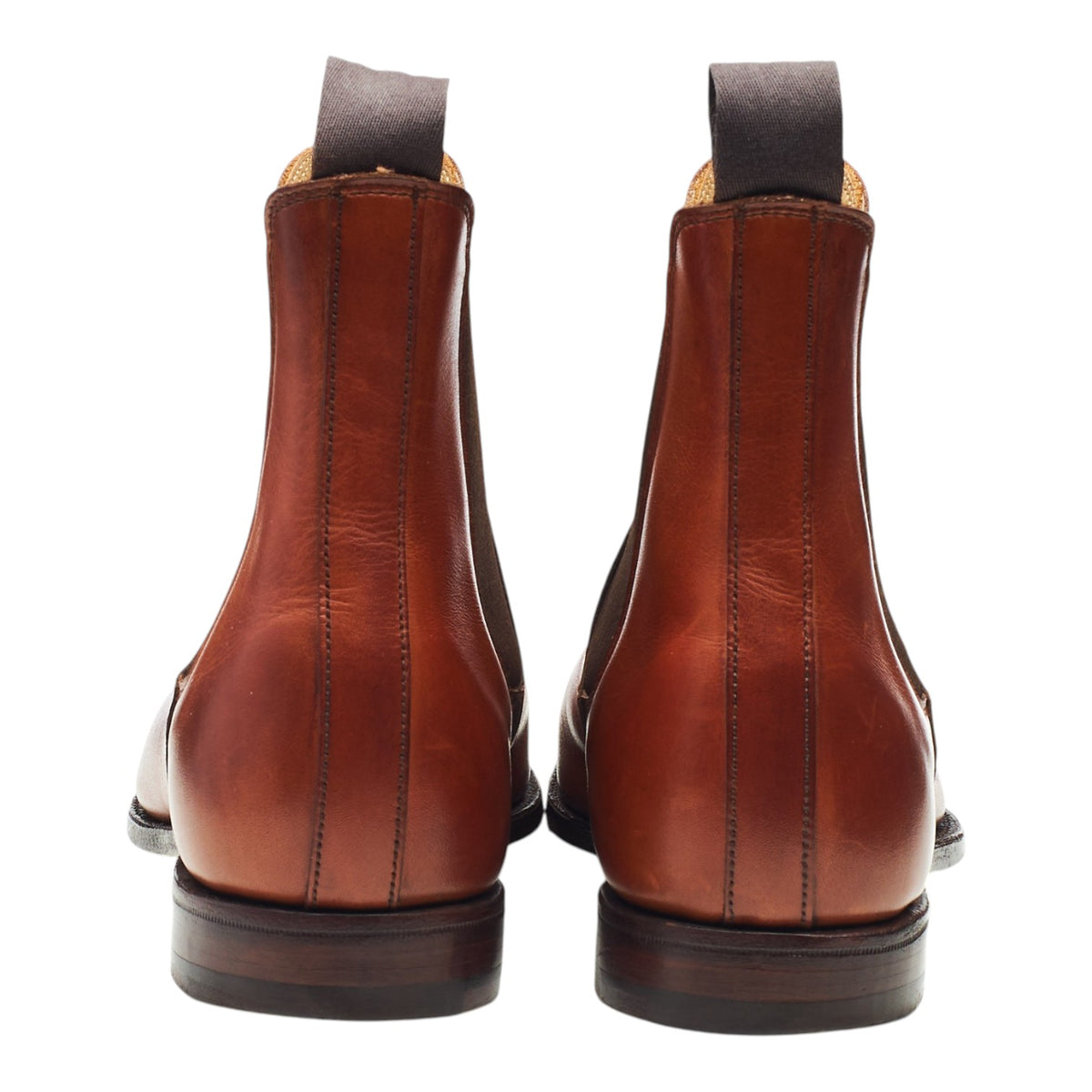 Women's 'Bonnie' Tan Brown Leather Chelsea Boots UK 4 C