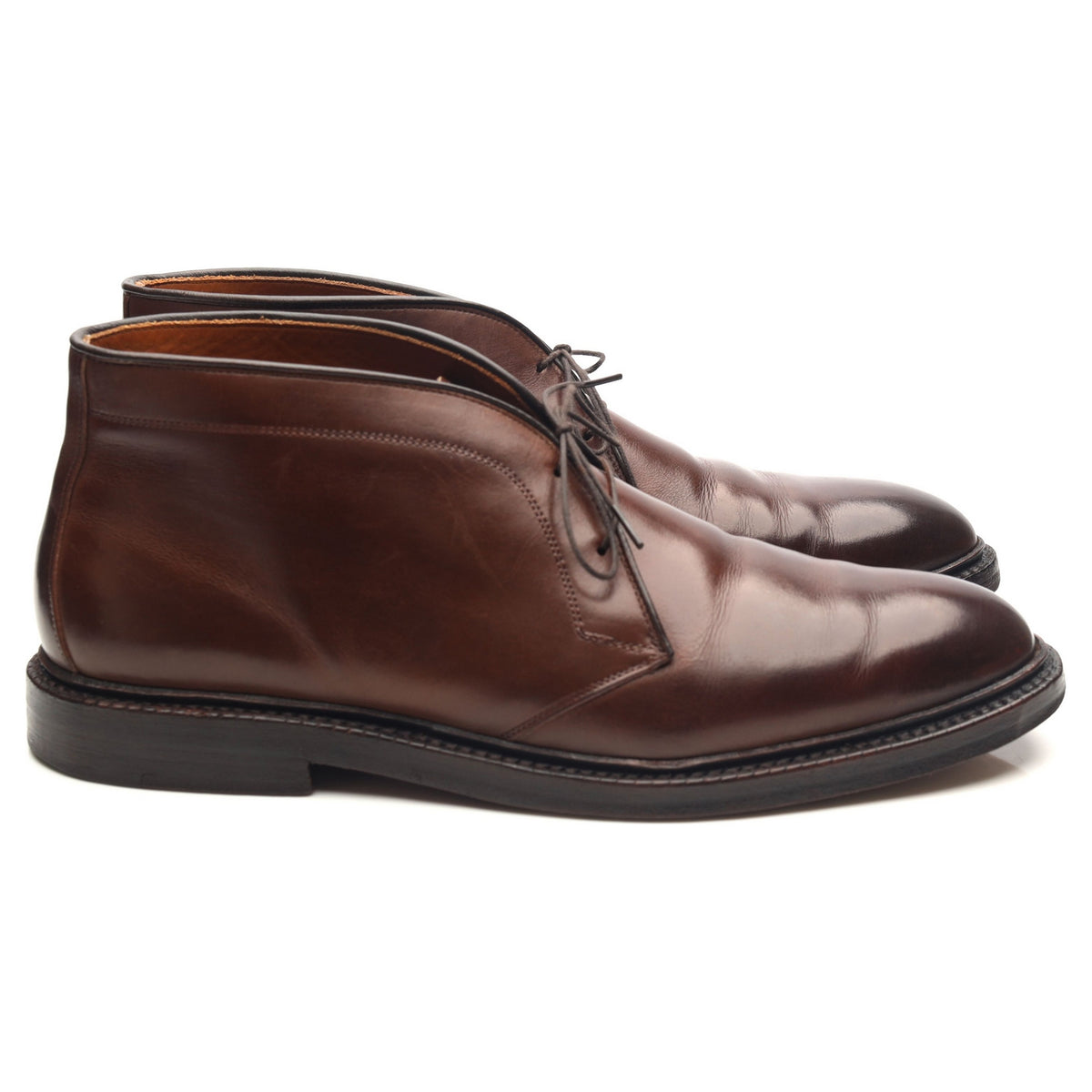 Ralph Lauren Dark Brown Leather Chukka Boots UK 8 US 8.5 D