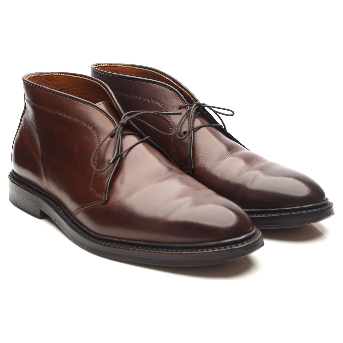 Ralph Lauren Dark Brown Leather Chukka Boots UK 8 US 8.5 D