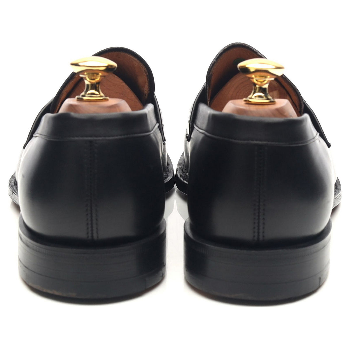 &#39;Ashley&#39; Black Leather Loafers UK 6 F