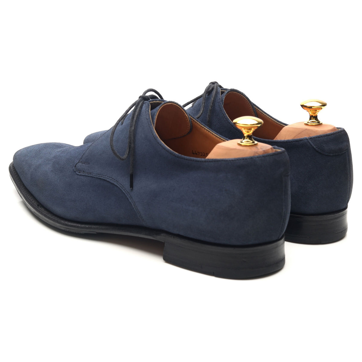 Vintage &#39;Matt&#39; Navy Blue Suede Derby UK 12 F