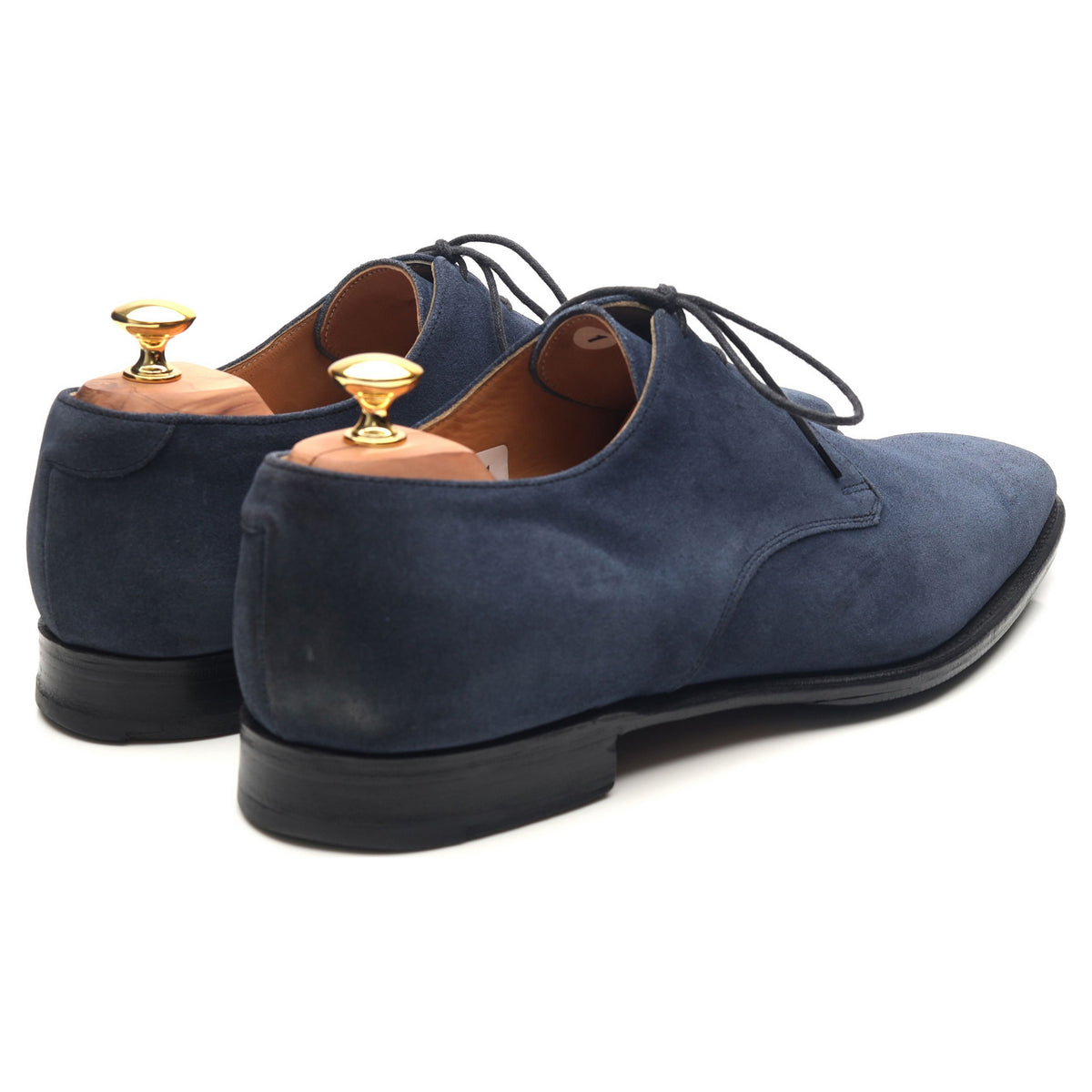 Mens blue suede sales derby shoes