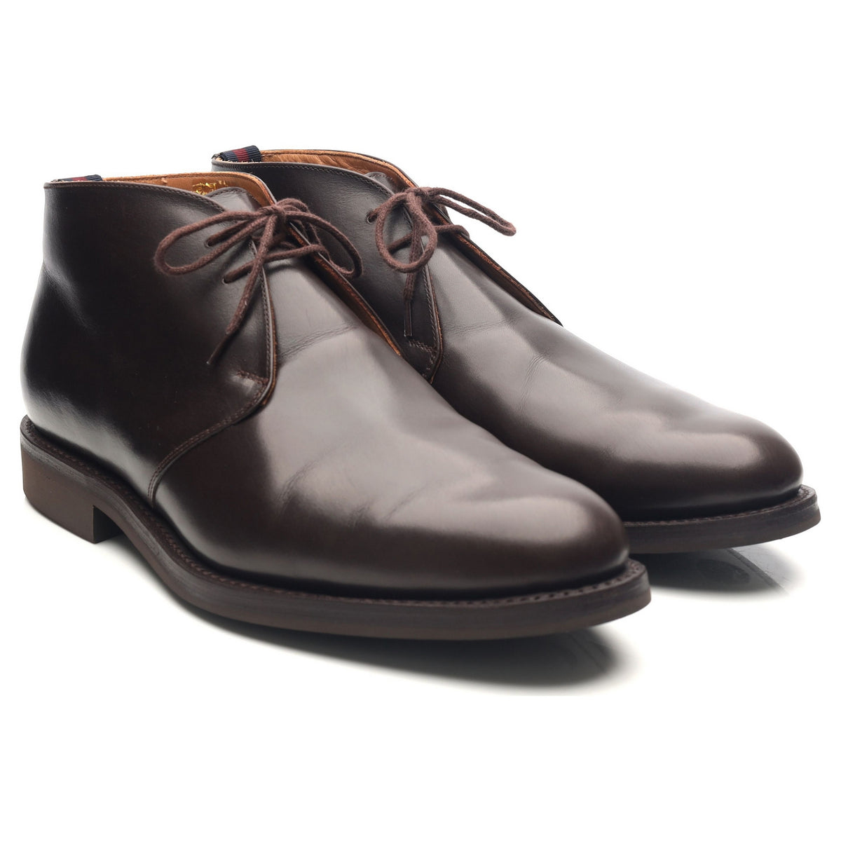 &#39;Dublin&#39; Dark Brown Leather Chukka Boots UK 9.5 F