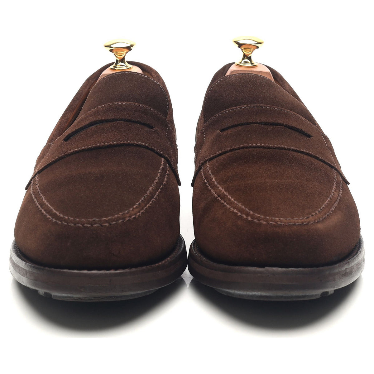 &#39;Hendon&#39; Dark Brown Suede Loafers UK 9 EX