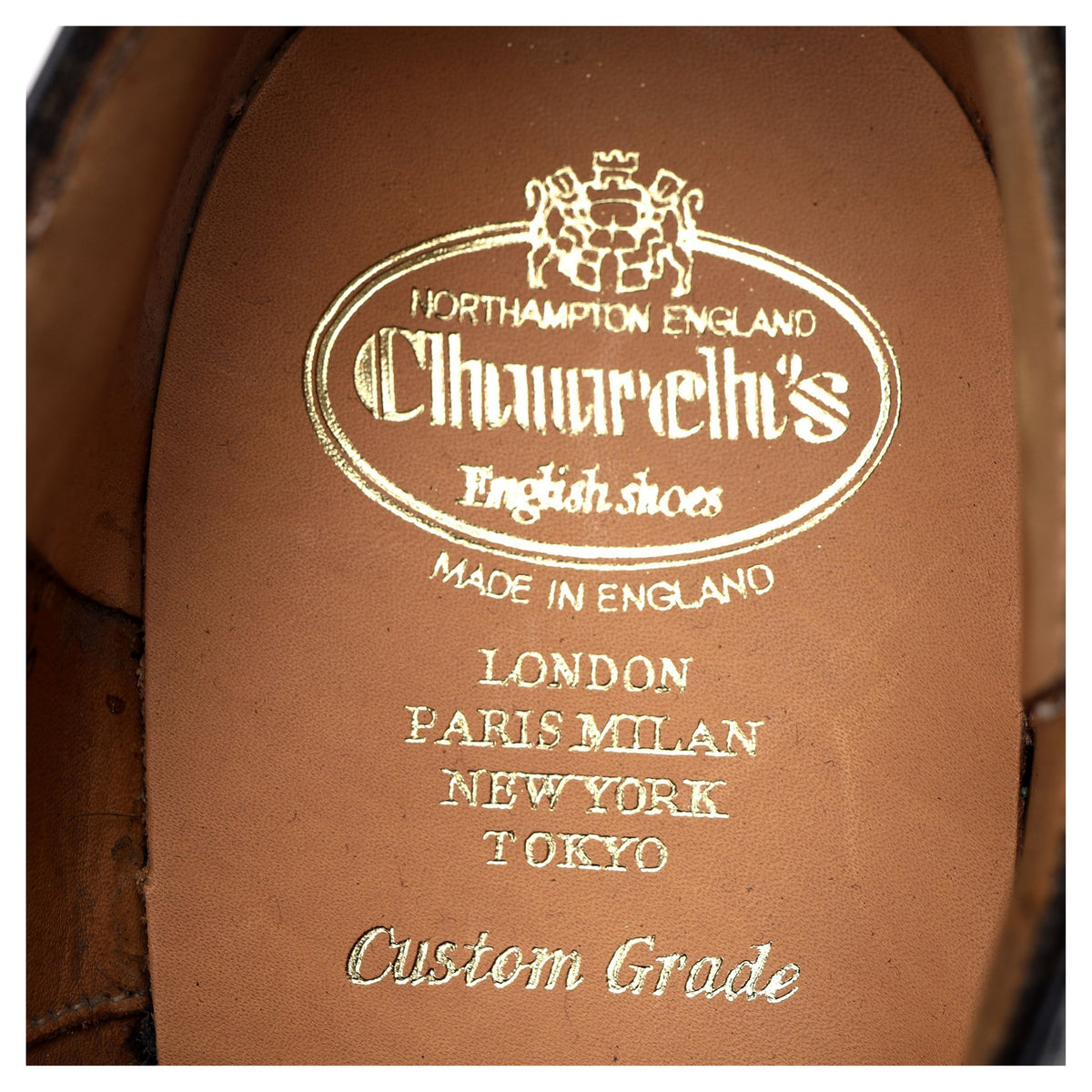 &#39;Chetwynd&#39; Black Leather Oxford Brogues UK 10 G