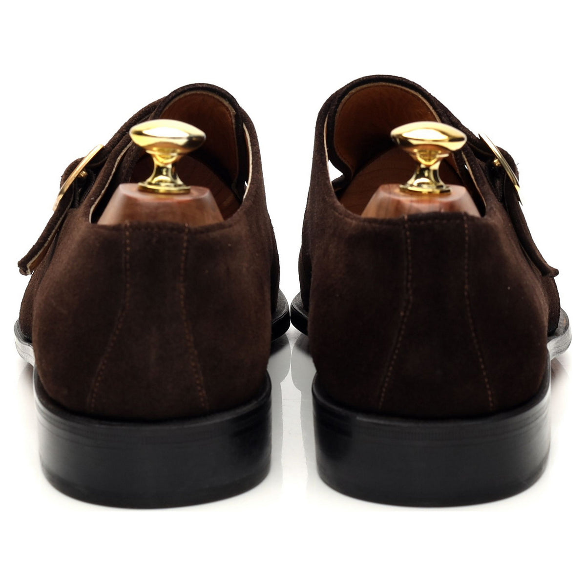 &#39;Fleet&#39; Brown Suede Monk Strap UK 7.5