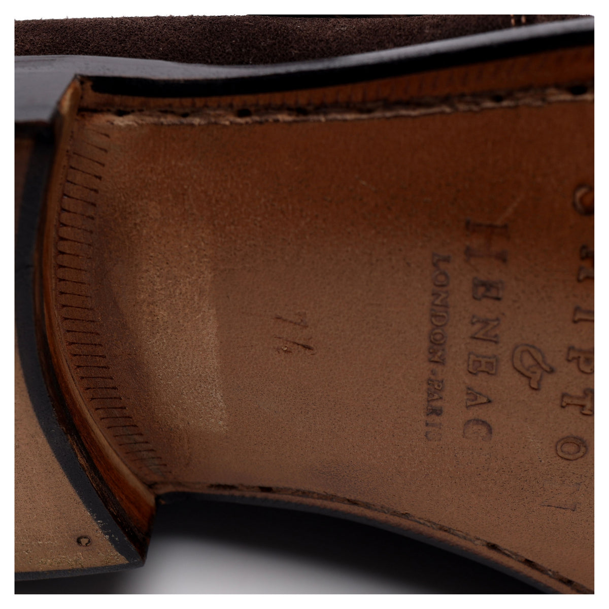 &#39;Fleet&#39; Brown Suede Monk Strap UK 7.5
