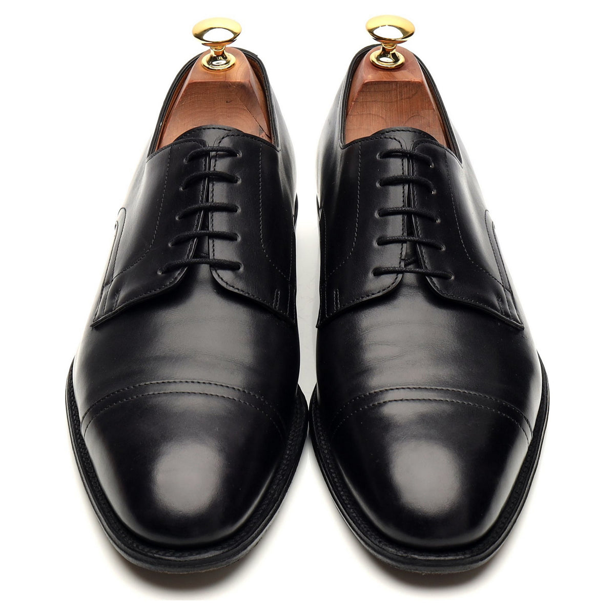 Hermes &#39;Jud&#39; Black Leather Derby UK 9 EU 43
