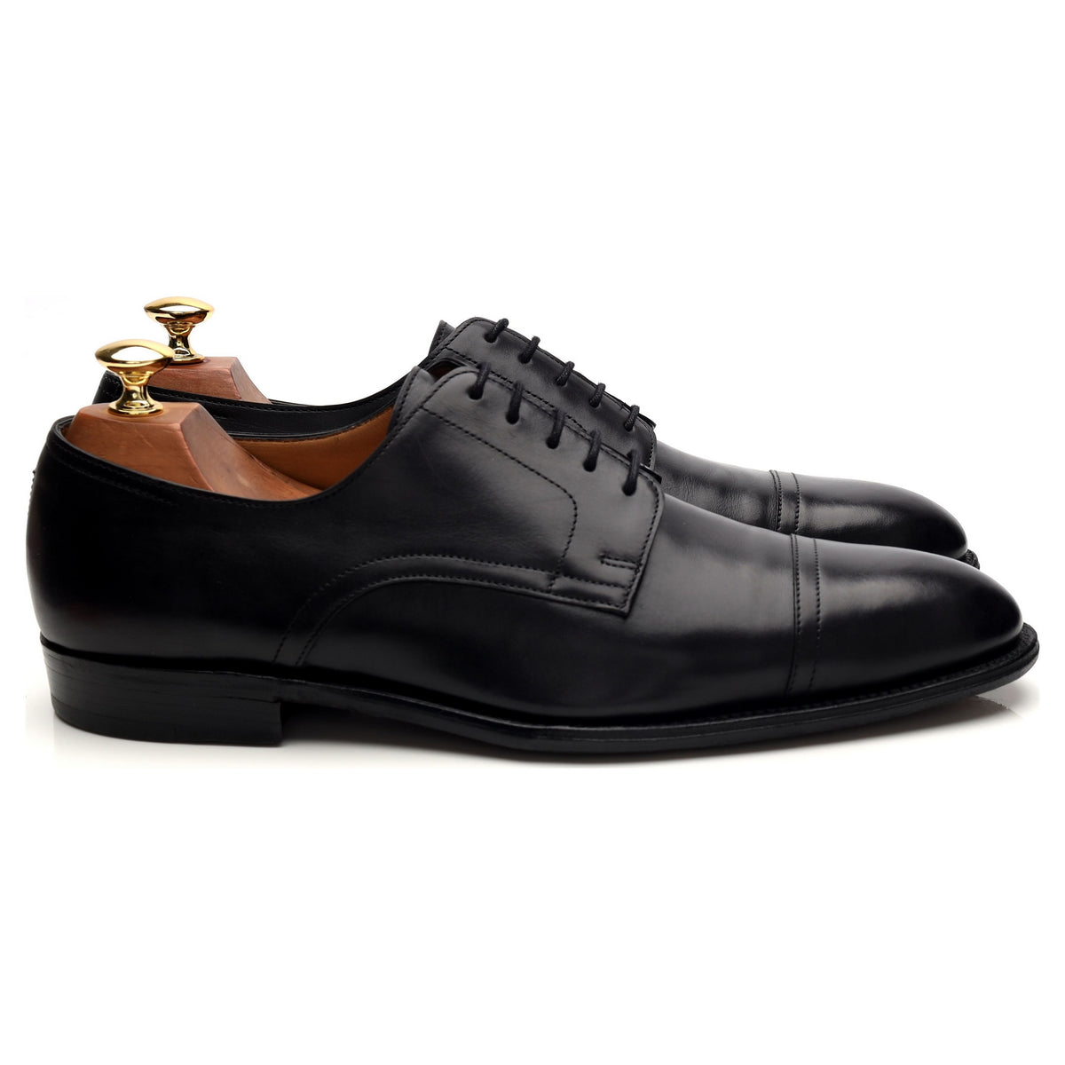 Hermes &#39;Jud&#39; Black Leather Derby UK 9 EU 43