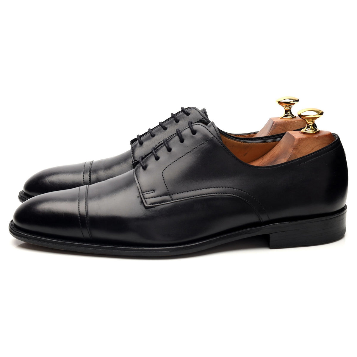 Hermes &#39;Jud&#39; Black Leather Derby UK 9 EU 43