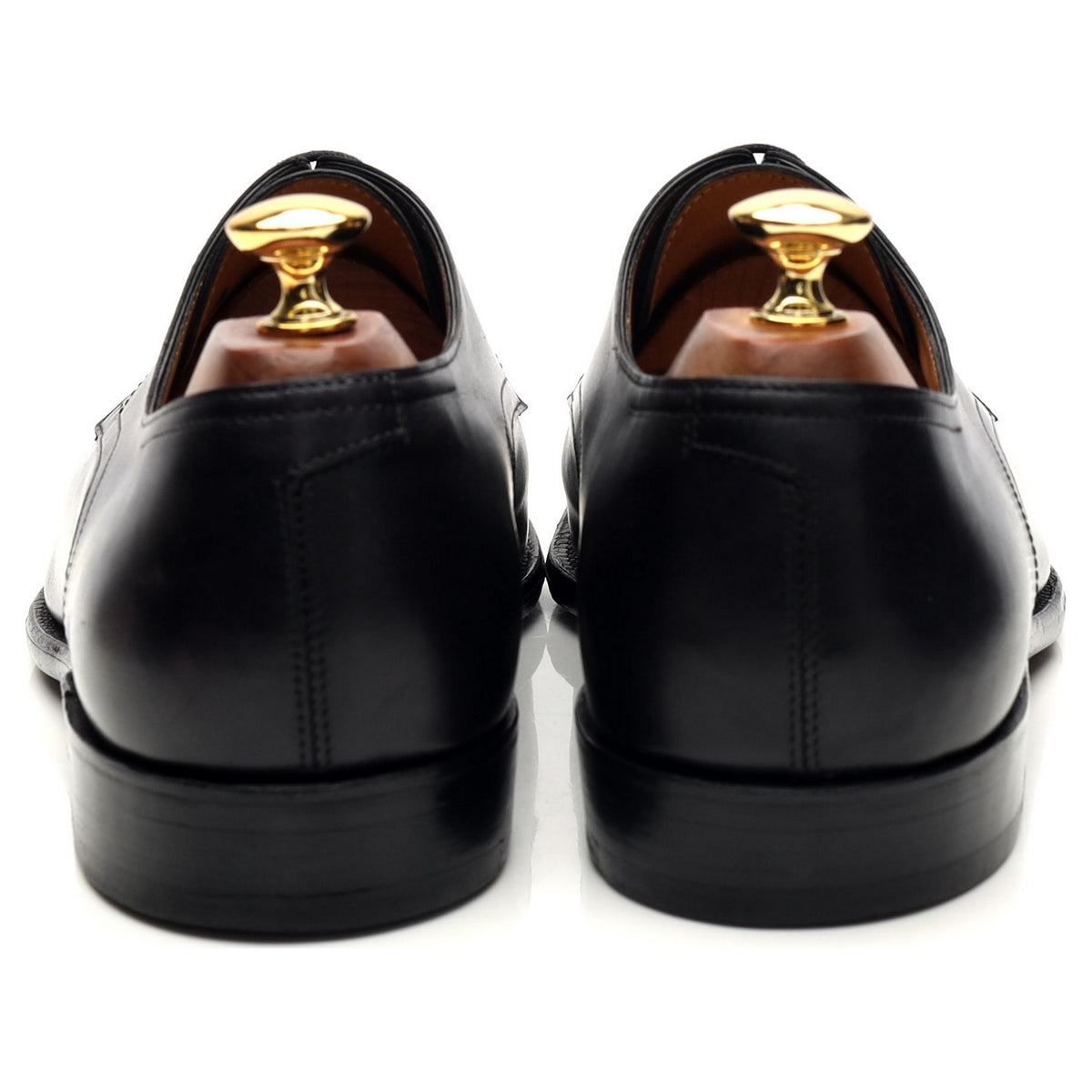 Hermes &#39;Jud&#39; Black Leather Derby UK 9 EU 43
