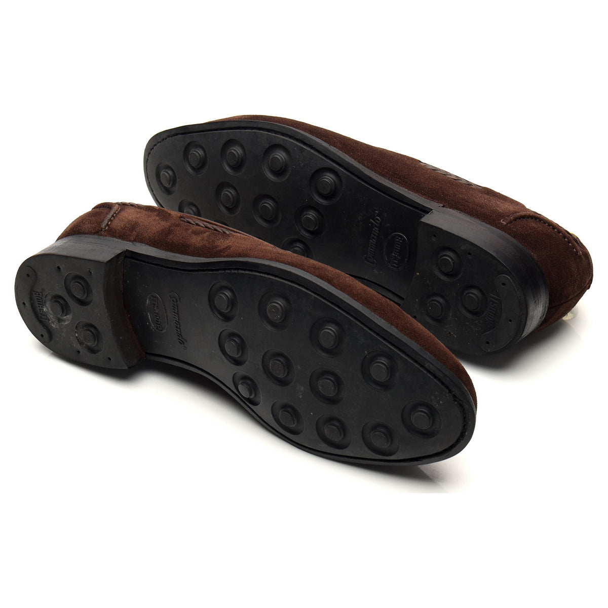 &#39;Belgravia&#39; Dark Brown Suede Tassel Loafers UK 8 E