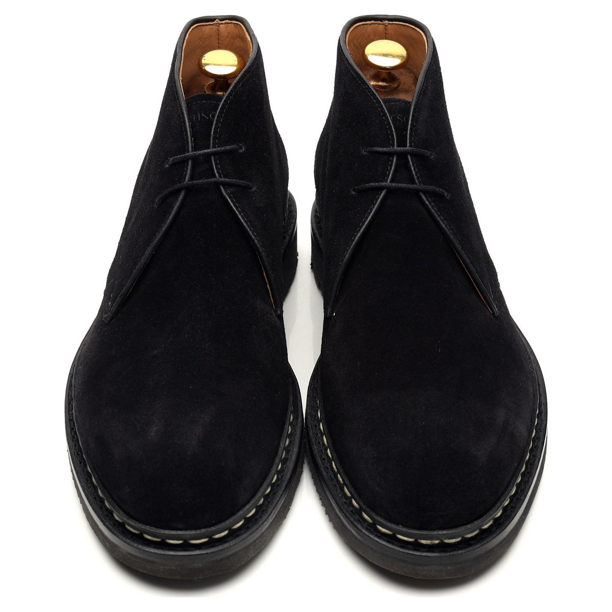 &#39;Genet&#39; Black Suede Chukka Boots UK 6.5