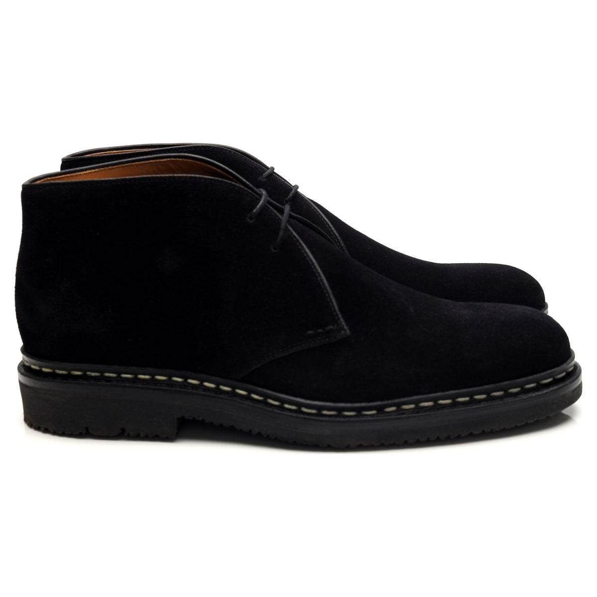 &#39;Genet&#39; Black Suede Chukka Boots UK 6.5