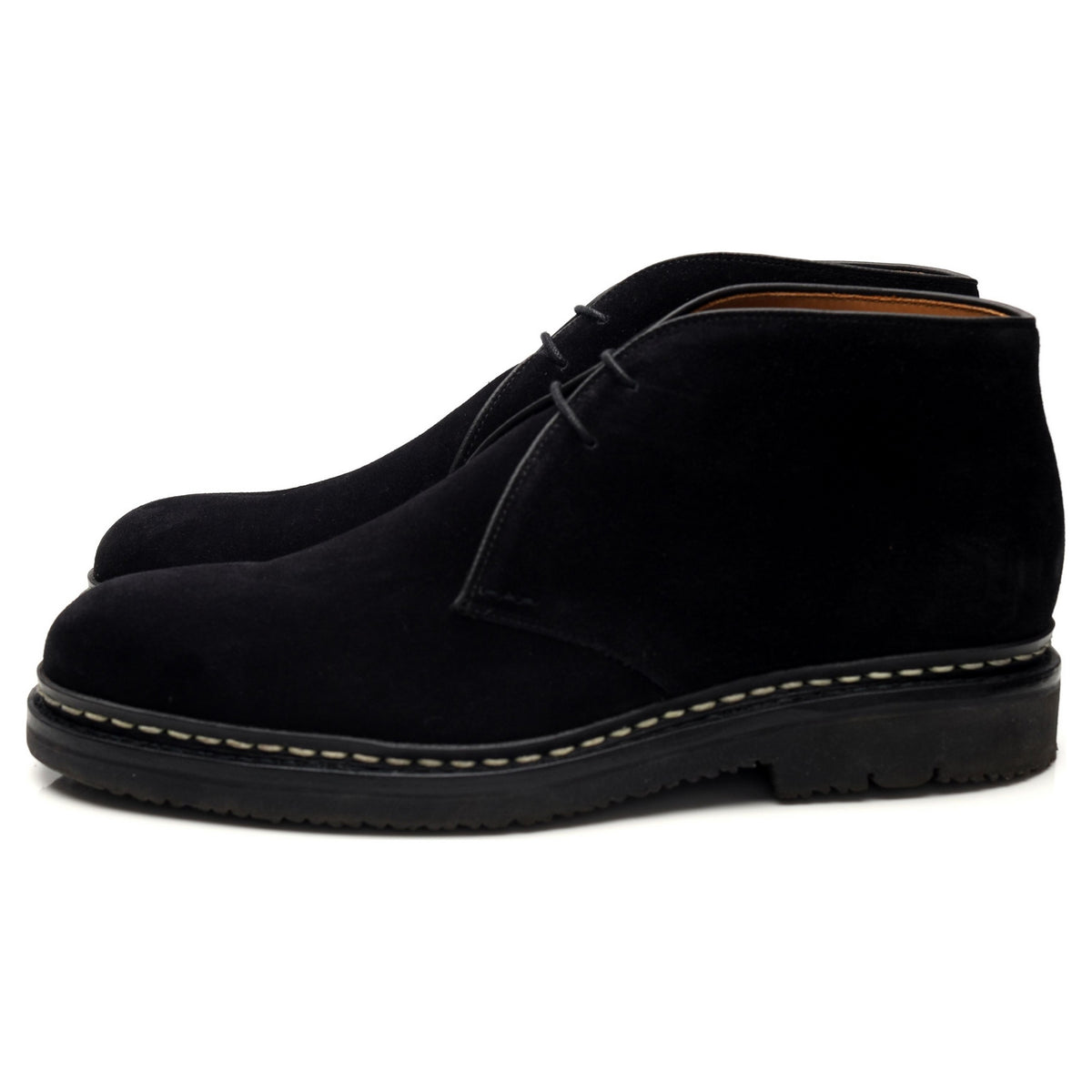 &#39;Genet&#39; Black Suede Chukka Boots UK 6.5