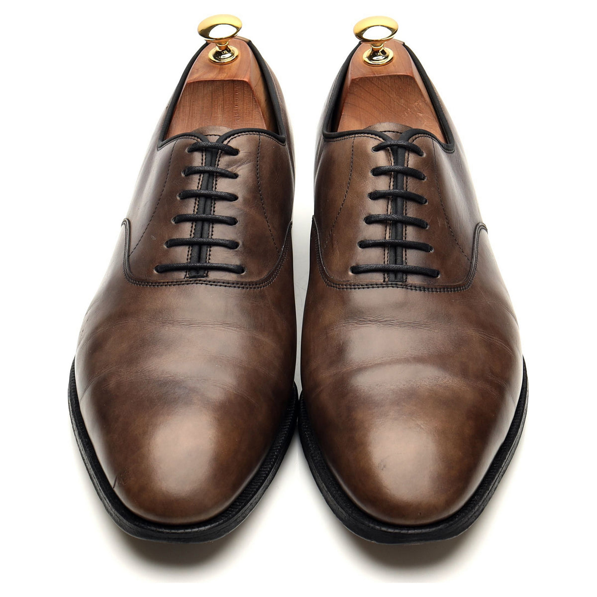 &#39;Garnier II&#39; Grey Museum Leather Oxford UK 10.5 E